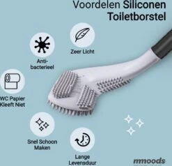 Mmoods Siliconen Golf Toiletborstel – WC Borstel Met Houder – Flexibele Siliconen WC Borstel – Antibacterieel – Hygiënisch – Zwart -Badkamer Wijs 1200x1158 7