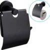 Sanics Toiletrolhouder Zwart Met Klep - WC Rolhouder RVS Inclusief Montage Set - Closetrolhouder 2 Sanics Toiletrolhouder Zwart Met Klep - WC Rolhouder RVS Inclusief Montage Set - Closetrolhouder -Badkamer Wijs 1200x1159 2