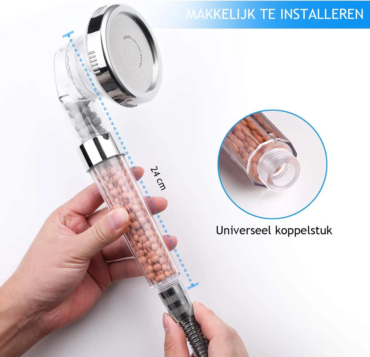 Ionische Douchekop Waterbesparend 5 Ionische Douchekop Waterbesparend - Afbeelding 3