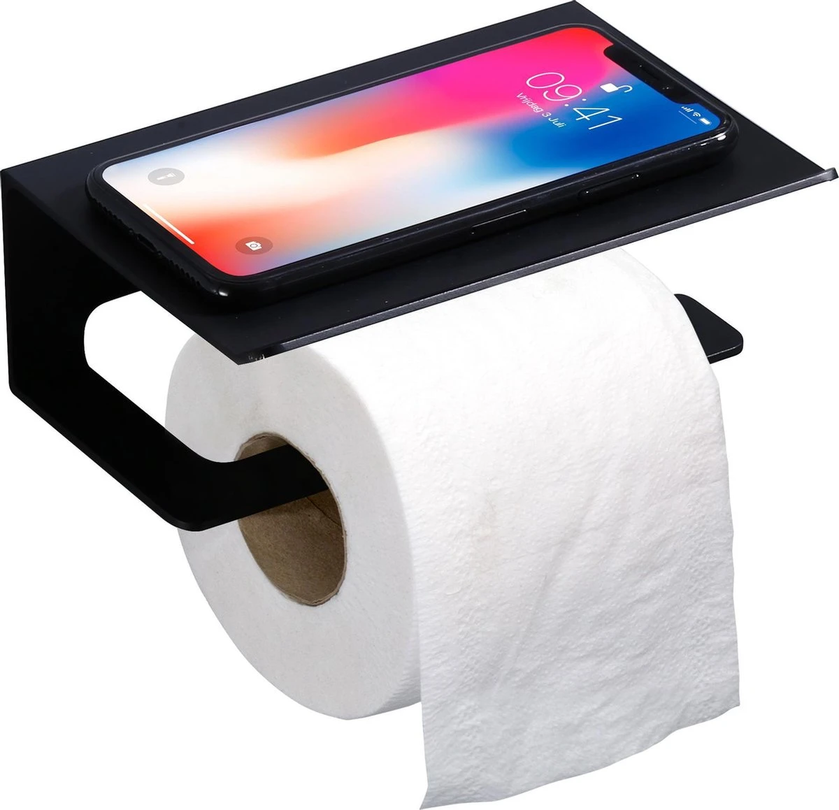 WITTS WC Rolhouder Met Plankje - Zelfklevend - Hoge Kwaliteit - Toiletrolhouder 3 WITTS WC Rolhouder Met Plankje - Zelfklevend - Hoge Kwaliteit - Toiletrolhouder