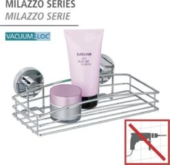 WENKO Vacuum-Loc Doucherek Chroom - Bevestigen Zonder Boren 30 WENKO Vacuum-Loc Doucherek Chroom - Bevestigen Zonder Boren -Badkamer Wijs 1200x1159 9