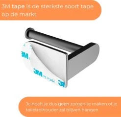 Nevana Toiletrolhouder - WC Rolhouder - Toiletpapier - Papier Rol Houder - Zelfklevend - Zonder Boren - Zwart - RVS -Badkamer Wijs 1200x1162 1