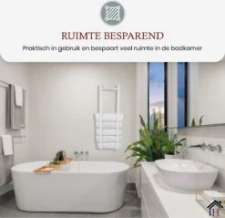 Homestic© Handdoekrek Zonder Boren - Antioch Stalen Handdoekhouder Voor In De Badkamer/Keuken/Camper/Tuin - 70x20x13 - Wit 11 Homestic© Handdoekrek Zonder Boren - Antioch Stalen Handdoekhouder Voor In De Badkamer/Keuken/Camper/Tuin - 70x20x13 - Wit -Badkamer Wijs 1200x1163 2