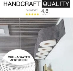 Reserverolhouder Hangend – Toiletrolhouder – Reserve Rolhouder – Zonder Boren – Rolhouder - Muur – Zwart - Antraciet - STOF & SPETTERVRIJ 15 Reserverolhouder Hangend – Toiletrolhouder – Reserve Rolhouder – Zonder Boren – Rolhouder - Muur – Zwart - Antraciet - STOF & SPETTERVRIJ -Badkamer Wijs 1200x1166 1