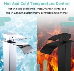 Wastafelkraan - Kranen Badkamer - Wastafelmengkraan - Mengkraan Wastafel - Zwart -Badkamer Wijs 1200x1166 15