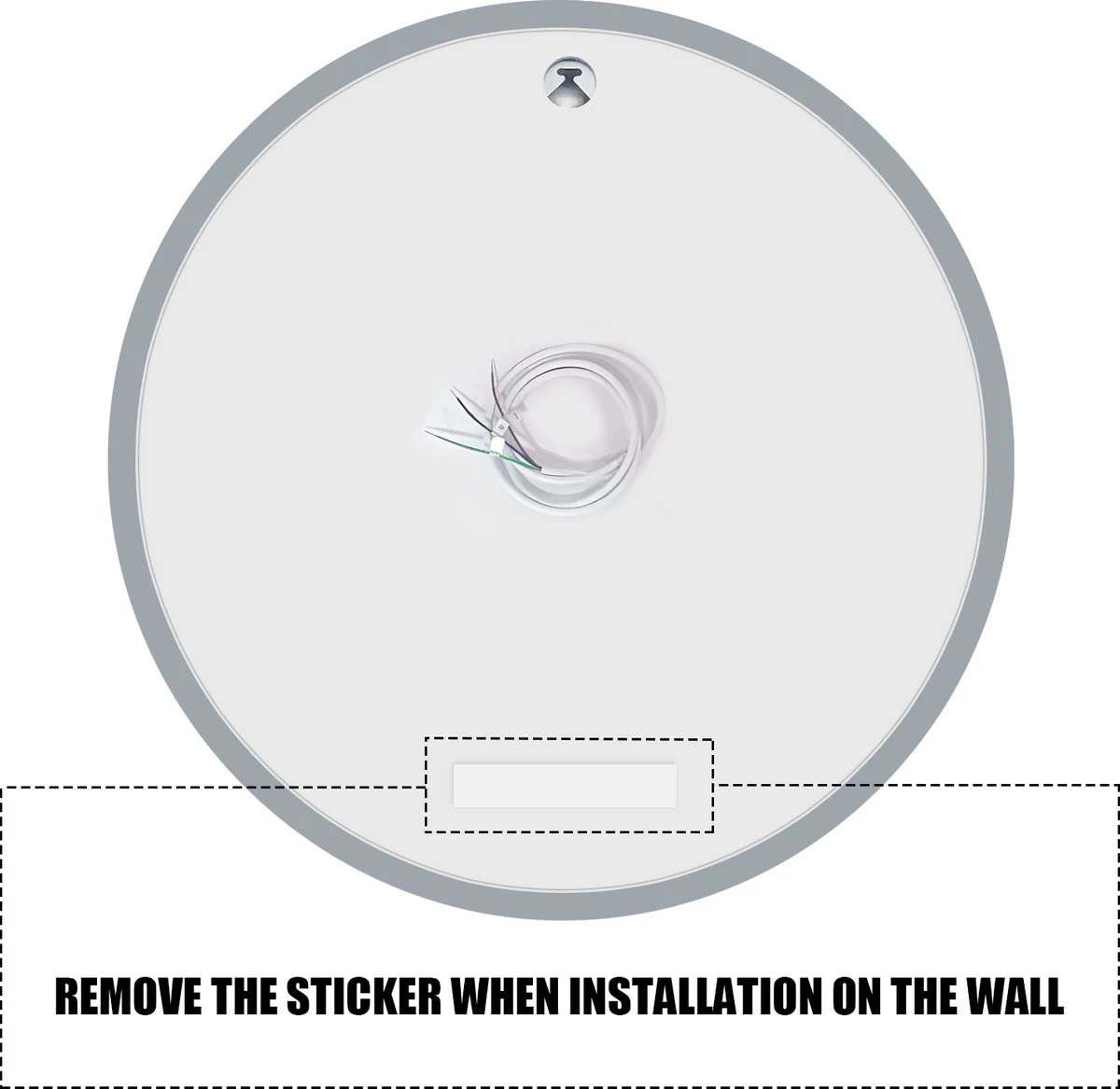 SensaHome - Led Wandspiegel Rond - Ronde Badkamerspiegel Frameloos Met LED Verlichting - Wand Gemonteerd - Anti-Condens - 2700K/4500K/6400K - Warm/Neutraal/Koud Wit - 60CM 8 SensaHome - Led Wandspiegel Rond - Ronde Badkamerspiegel Frameloos Met LED Verlichting - Wand Gemonteerd - Anti-Condens - 2700K/4500K/6400K - Warm/Neutraal/Koud Wit - 60CM - Afbeelding 6