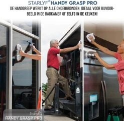 Kunststof Handgreep Voor Badkamer - 30.5cm - Douche Wandbeugel - Geen Boorgaten -Badkamer Wijs 1200x1167 13