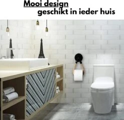 Pazzo Goods - Toiletpapierhouder - Zwart - Met Boren - Vintage - Wc Rolhouder Zwart - Wc-rolhouder Vintage - Wc-papierhouder - Wc-rolhouder -Badkamer Wijs 1200x1167 3