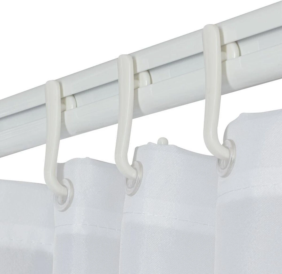 Sealskin - Easy Roll Douchegordijnstangset - 90x90x90 Cm - Wit 4 Sealskin - Easy Roll Douchegordijnstangset - 90x90x90 Cm - Wit - Afbeelding 2