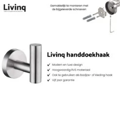 Toiletaccessoireset RVS 4-delig - Luxe Toilet Set - Toiletborstel Met Houder - Toiletrolhouder Met Klep - Reserverolhouder - Handdoekhaak - Zilver - Toiletset -Badkamer Wijs 1200x1168 3