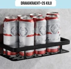 Merkloos Jawes- Wandrek- Zwart- 2stuks- Doucherek- Zonder Te Boren- Wandrek Zonder Boren- Wandrekje -Badkamer Wijs 1200x1169 12