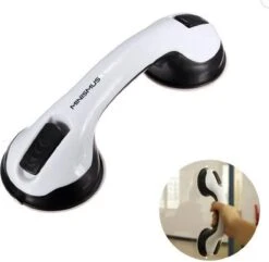 Minismus Badkamer En Douche Handgreep Met Zuignap - Zwart