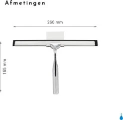 Douchewisser Met Ophanghaak En 2 Extra Strips - Raamwisser Voor Douche - Raamtrekker Chroom -Badkamer Wijs 1200x1169 8