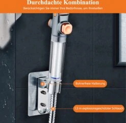 Douchekop - Regendouche Kop - Handdouche Met Hoge Druk - Blazelife Ionische Douchekop - Doucheslang - Dubbele Draaibaar - RVS - Met Slang En Houder 12 Douchekop - Regendouche Kop - Handdouche Met Hoge Druk - Blazelife Ionische Douchekop - Doucheslang - Dubbele Draaibaar - RVS - Met Slang En Houder -Badkamer Wijs 1200x1173 13