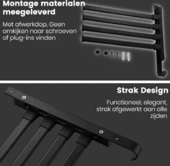 Tolussa Handdoekrek Badkamer Zwart - 38 CM - Handdoekhouder Zwart - Handdoekenrek Badkamer - Draaibaar 27 Tolussa Handdoekrek Badkamer Zwart - 38 CM - Handdoekhouder Zwart - Handdoekenrek Badkamer - Draaibaar -Badkamer Wijs 1200x1175 8