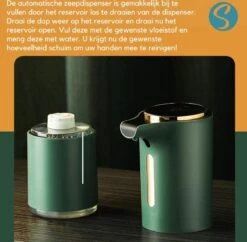 Green Lush Comfort - Automatische Zeepdispenser Voor Desinfecterende Gel - Desinfectie Dispenser - No Touch Zeep Pomp - Handsfree Zeeppomp Elektrisch - Sensor - Hygiënisch - Keuken - Badkamer - Toilet -Badkamer Wijs 1200x1176 1