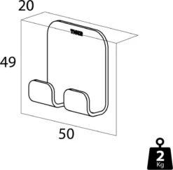 Tiger Colar - Handdoekhaak - Zwart -Badkamer Wijs 1200x1177 2
