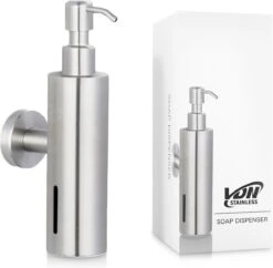 VDN Stainless Zeeppompje - Zeepdispenser Wandmontage - Zilver - Hangend - RVS -Badkamer Wijs 1200x1177 6