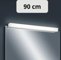 Proventa LED Spiegellamp Badkamer 90 Cm Met Zwaai Sensor - Dimbaar Van Warm Naar Koud Wit - Chroom