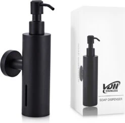 VDN Stainless Zeeppompje - Zeepdispenser Wandmontage - Zwart - Hangend - RVS 13 VDN Stainless Zeeppompje - Zeepdispenser Wandmontage - Zwart - Hangend - RVS -Badkamer Wijs 1200x1181 6