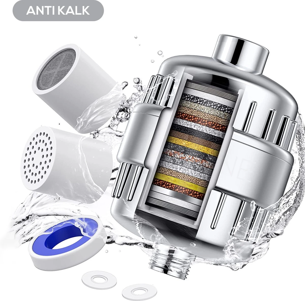 Madine Professionele Douchefilter - Waterfilter Voor Douchekop - Shower Filter - Waterfilter - Kraanfilter 3 Madine Professionele Douchefilter - Waterfilter Voor Douchekop - Shower Filter - Waterfilter - Kraanfilter