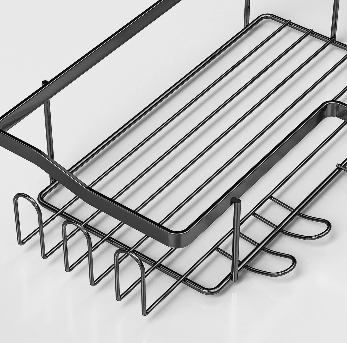 STRICX Doucherekhoek 2 Laags Zwart - Zonder Boren - Zelfklevend Doucherek - Doucherek - Doucherek Voor Badkamer/ Keuken - Doucherek Met Plakstrip - Keukenrek Met Plakstrip - Badrek Douche – Doucherek Hoekvorm - Badkamerrek Douchemandje 7 STRICX Doucherekhoek 2 Laags Zwart - Zonder Boren - Zelfklevend Doucherek - Doucherek - Doucherek Voor Badkamer/ Keuken - Doucherek Met Plakstrip - Keukenrek Met Plakstrip - Badrek Douche – Doucherek Hoekvorm - Badkamerrek Douchemandje - Afbeelding 5