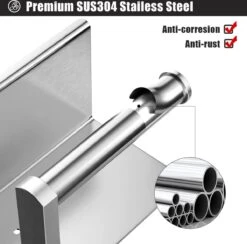 BOTC Toiletrolhouder Met Handdoekhaakjes - Toiletrolhouder - Toiletrolhouder - Zelfklevend / Boren / Zonder Boren - RVS - Zliver -Badkamer Wijs 1200x1184 4