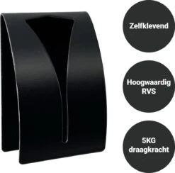 Handdoekhaak Set - RVS Zelfklevende Handdoekhaakjes - Handdoekhouder Badkamer - 2 Stuks - Zwart 9 Handdoekhaak Set - RVS Zelfklevende Handdoekhaakjes - Handdoekhouder Badkamer - 2 Stuks - Zwart -Badkamer Wijs 1200x1184 6