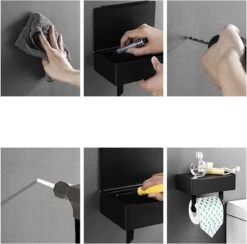 Merkloos Luxe Toiletrolhouder PRO 20.5 X 14.5 X 12 Cm- Planchet Opbergruimte - Plankje & Bakje- WC Rolhouder - Zelfklevend Of Borend - RVS - Waterbestendig 15 Merkloos Luxe Toiletrolhouder PRO 20.5 X 14.5 X 12 Cm- Planchet Opbergruimte - Plankje & Bakje- WC Rolhouder - Zelfklevend Of Borend - RVS - Waterbestendig -Badkamer Wijs 1200x1185 5