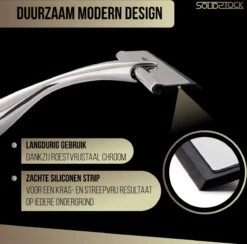 Douchewisser Rvs - Luxe Trekker Douche - Raamwisser Met Ophanghaak - Douchetrekker - Niet Boren - Chroom -Badkamer Wijs 1200x1187 2