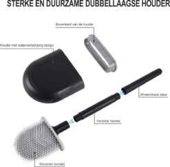 WC Borstel – Siliconen – Zwart – WC Borstel Met Houder – Vrijstaand – Hangend – WC Borstel En Houder – WC Borstel Zwart 18 WC Borstel – Siliconen – Zwart – WC Borstel Met Houder – Vrijstaand – Hangend – WC Borstel En Houder – WC Borstel Zwart -Badkamer Wijs 1200x1187 3