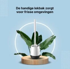 Merkloos Toiletborstel Siliconen Met Houder - Luxe WC Borstel - Vrijstaand Of Hangend - Antibacteriële Borstel Zonder Krassen - Sneldrogend - Wit Met Zwart 12 Merkloos Toiletborstel Siliconen Met Houder - Luxe WC Borstel - Vrijstaand Of Hangend - Antibacteriële Borstel Zonder Krassen - Sneldrogend - Wit Met Zwart -Badkamer Wijs 1200x1188 5