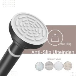 Qproducts Gordijnroede Zonder Boren - 65 Tot 100 Cm - Uitschuifbaar Douchegordijnstang - Uitschuifbare Klemstang - Metaal Zwart 12 Qproducts Gordijnroede Zonder Boren - 65 Tot 100 Cm - Uitschuifbaar Douchegordijnstang - Uitschuifbare Klemstang - Metaal Zwart -Badkamer Wijs 1200x1189 20