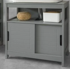 Mara Wastafel Onderkast - Badkamerkast - Badkamermeubel - Schuifdeuren - 60 X 30 X 61 Cm -Badkamer Wijs 1200x1190 1