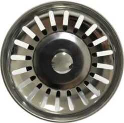 FSW-Products - Gootsteen Afvoer Plug Voor De Keuken - Zilver - RVS - 1 Stuk - Korfplug - Wasbak - Ontstopper