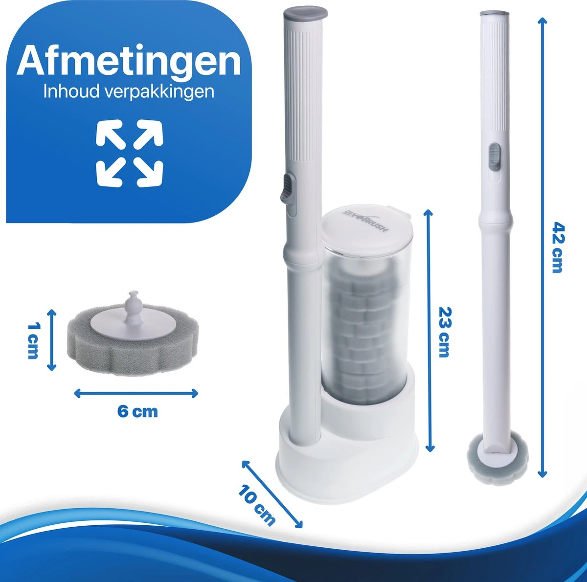 RevoBrush WC Borstel Met Houder Vrijstaand - Hygiënische Toiletborstel - Met 14x Pads 14 RevoBrush WC Borstel Met Houder Vrijstaand - Hygiënische Toiletborstel - Met 14x Pads - Afbeelding 12