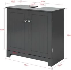 Mara Wastafel Onderkast - Badkamerkast - Wastafelmeubel - Badkamermeubel - Praktisch - Donkergrijs - MDF - 60 X 29 X 60 Cm 17 Mara Wastafel Onderkast - Badkamerkast - Wastafelmeubel - Badkamermeubel - Praktisch - Donkergrijs - MDF - 60 X 29 X 60 Cm -Badkamer Wijs 1200x1191 24