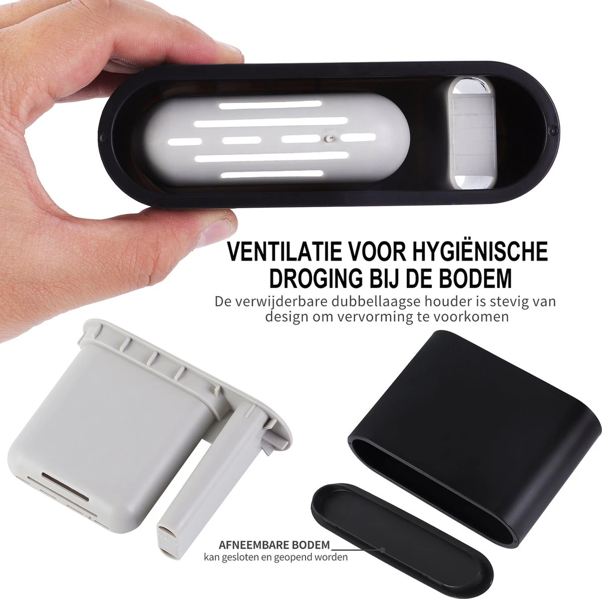 Lopoleis WC Borstel – Toiletborstel – Gesloten Bodem – WC Borstel Met Randreiniger – Siliconen – Zwart – WC Borstel Met Houder – Vrijstaand – Hangend – WC Borstel En Houder 9 Lopoleis WC Borstel – Toiletborstel – Gesloten Bodem – WC Borstel Met Randreiniger – Siliconen – Zwart – WC Borstel Met Houder – Vrijstaand – Hangend – WC Borstel En Houder - Afbeelding 7