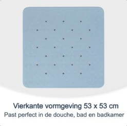 Douchemat Antislip Blauw - 53 X 53 Cm - Antislipmat Douche - Badmat 10 Douchemat Antislip Blauw - 53 X 53 Cm - Antislipmat Douche - Badmat -Badkamer Wijs 1200x1195 27