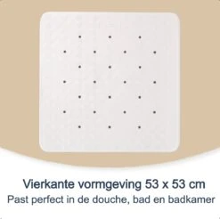 Douchemat Antislip Wit - 53 X 53 Cm - Antislipmat Douche - Badmat -Badkamer Wijs 1200x1195 28