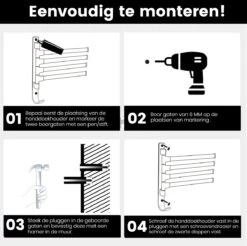 Tolussa Handdoekrek Badkamer Zwart - 38 CM - Handdoekhouder Zwart - Handdoekenrek Badkamer - Draaibaar 29 Tolussa Handdoekrek Badkamer Zwart - 38 CM - Handdoekhouder Zwart - Handdoekenrek Badkamer - Draaibaar -Badkamer Wijs 1200x1196 11