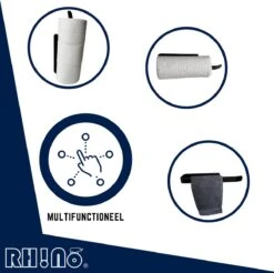 Reserverolhouder | Rh!no | WC-rolhouder | Zwart | Ophangen Zonder Boren Mogelijk| Toiletrolhouder | Plakstrip | 3 Rollen | Rh!no 11 Reserverolhouder | Rh!no | WC-rolhouder | Zwart | Ophangen Zonder Boren Mogelijk| Toiletrolhouder | Plakstrip | 3 Rollen | Rh!no -Badkamer Wijs 1200x1197 11