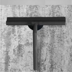 Minismus Douchewisser Met Magneethouder Ophangsysteem Zonder Boren - 21 Cm Breed - Zwart -Badkamer Wijs 1200x1197 24