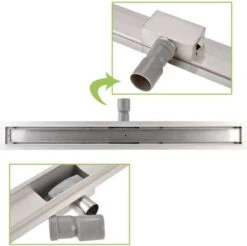 Douchegoot RVS FLENS - 80 CM - Met Uitneembaar Sifon & Uitneembaar Haarfilter -Badkamer Wijs 1200x1197 34