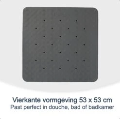 Douchemat Antislip Grijs - 53 X 53 Cm - Antislipmat Douche - Badmat 14 Douchemat Antislip Grijs - 53 X 53 Cm - Antislipmat Douche - Badmat -Badkamer Wijs 1200x1197 39
