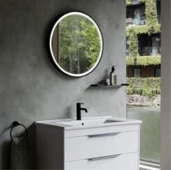 FENOMÉ New York Ronde Spiegel Met LED Verlichting Incl. Spiegelverwarming 60cm -Badkamer Wijs 1200x1197 4