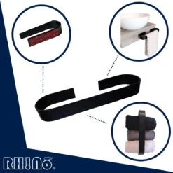 Rh!no Handdoekrek 25 Cm Zonder Boren | Handdoekhouder | Handdoekrek Zwart | Vaatdoekhouder | Handdoek Stang | Zelfklevend | Ophangen Zonder Boren | Doucherek | Handdoekrek Badkamer | Gastendoekhouder | Handdoekhouders | Badkameraccesoires -Badkamer Wijs 1200x1198 22