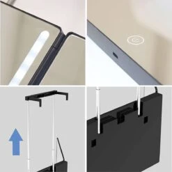 Multi Mirror - Make-up Spiegel - Thuis Kapper Spiegel - Self Cut Spiegel - 360 - Hangend -Badkamer Wijs 1200x1198