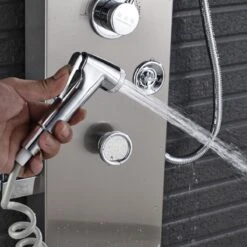 Douchepaneel Met Massage - Regendouche - Massage Jets - Waterval Douche - Met Thermostaatkraan En Handdouche - Zilver - Opbouw - Douchekop - Flanner® 14 Douchepaneel Met Massage - Regendouche - Massage Jets - Waterval Douche - Met Thermostaatkraan En Handdouche - Zilver - Opbouw - Douchekop - Flanner® -Badkamer Wijs 1200x1198 51