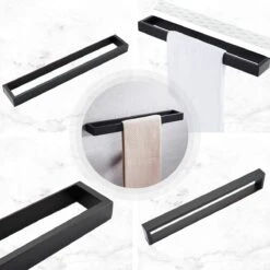 Home4u® - Handdoekrek Badkamer - Handdoekstang - Handdoekenrek Badkamer - 40CM - Zelfklevend -Badkamer Wijs 1200x1199 16